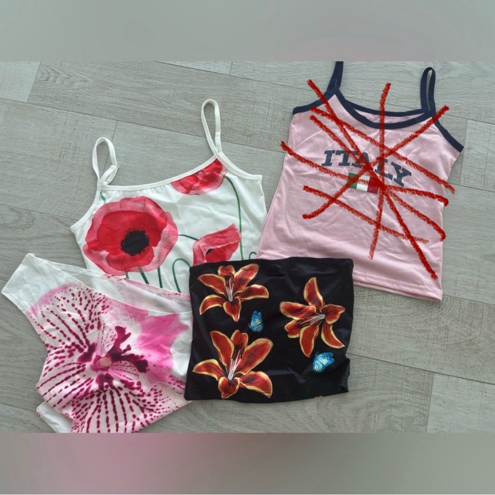 Bundle of three summer/vacation tops. NWT
